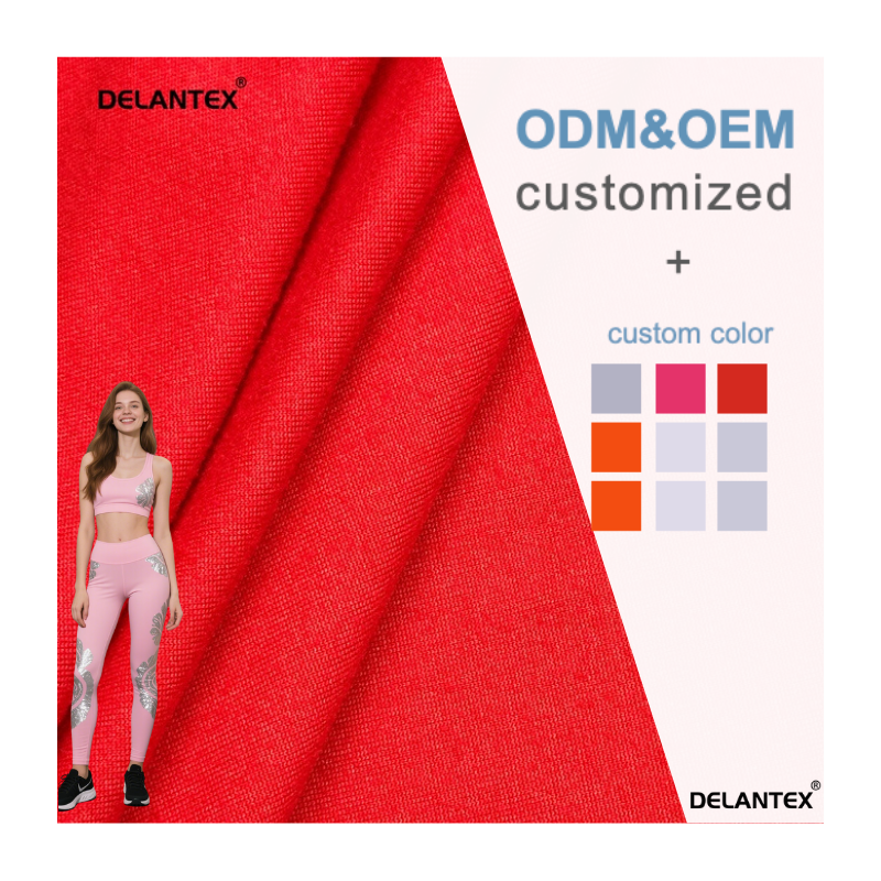 Delantex Soft Breathable Anti Pilling 95polyester 5spandex Jersey Leggings Fabric for Sale Double Jersey Fabric