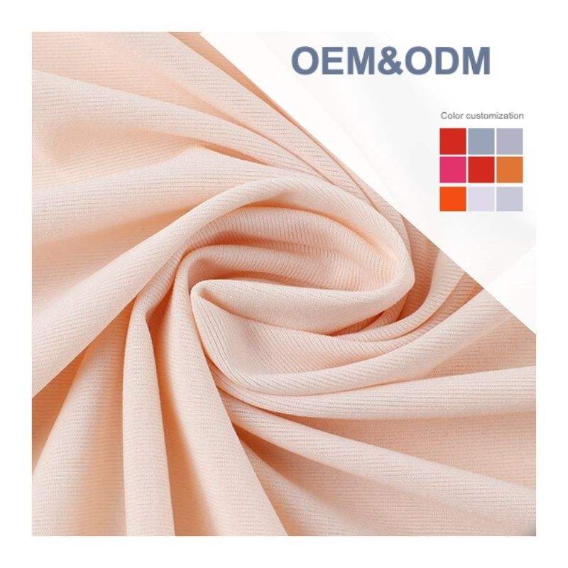 Delantex Hot Sale Skin Friendly 86%nylon 14%spandex Double Face Fabric for Sportswear Free Sample