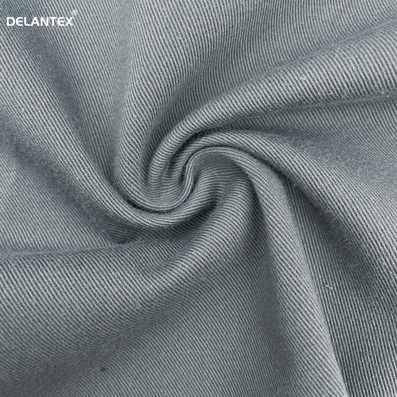 Delantex DTY 250GSM CVC 60%cotton 40%poly Waterproof Workwear Twill Fabric Supplier