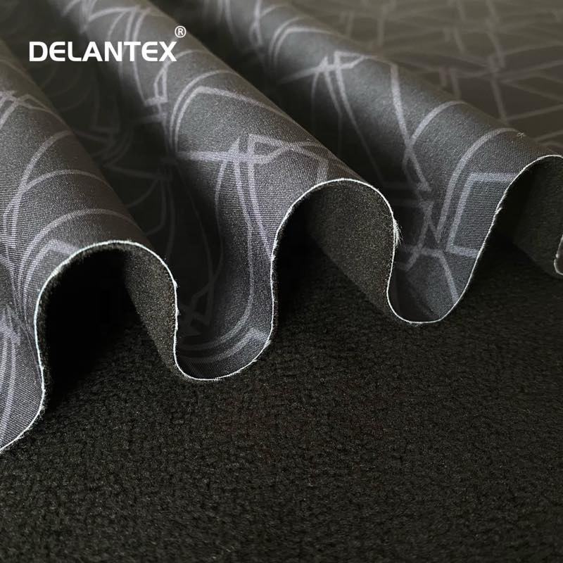 Delantex Polyester Twill Gabardine Fabric Waterproof 3 Layer Digital Printing Fabric Free Sample