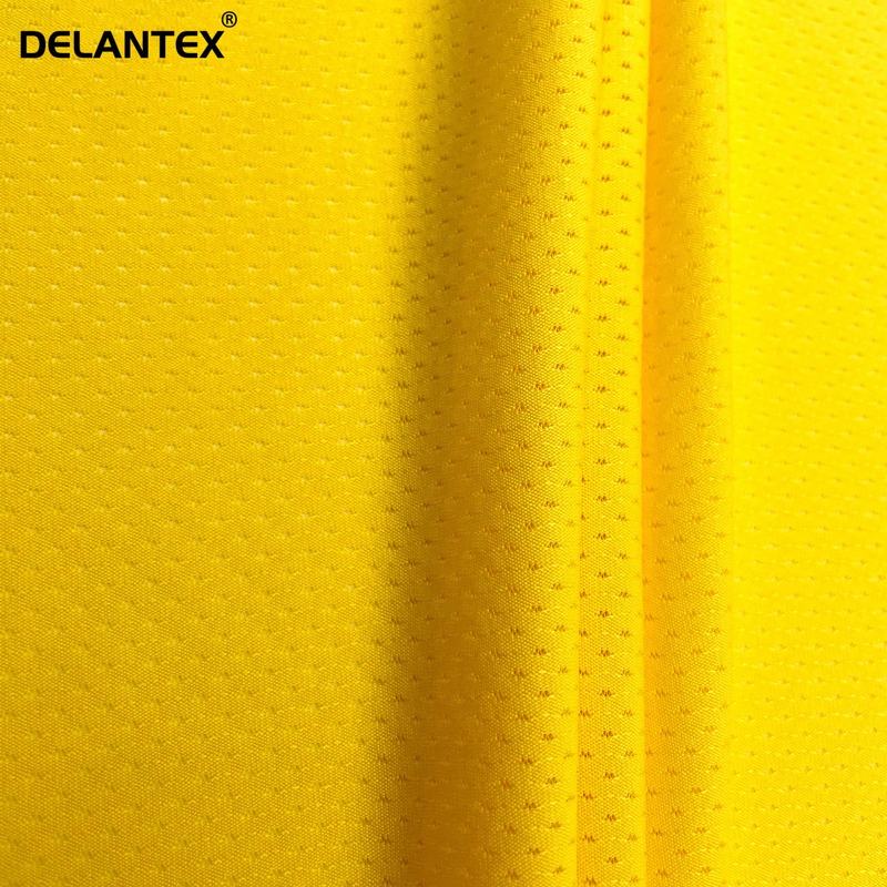 Delantex Manufacture Breathable Sport 95% Polyester 5%Spandex Knit Butterfly Jersey Stretch Mesh Fabric