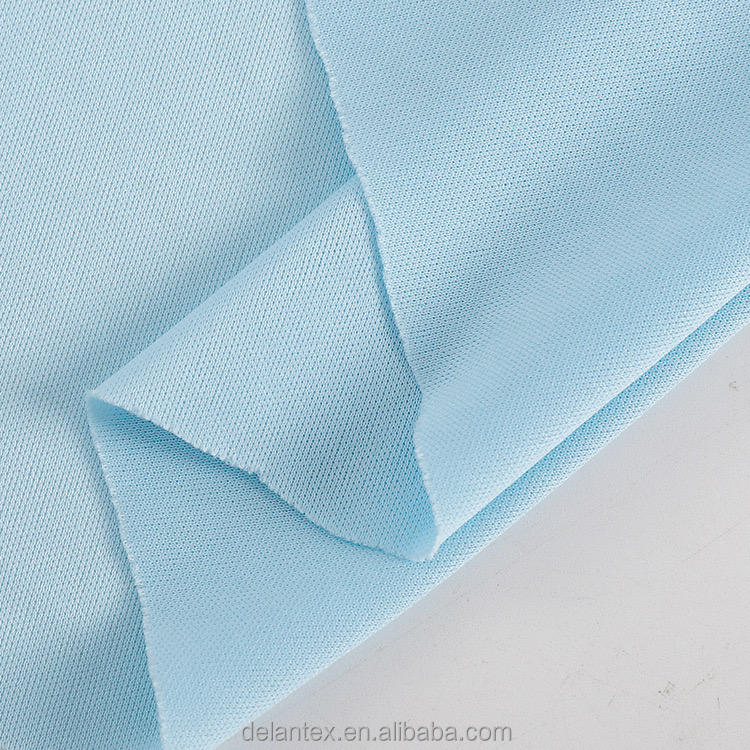Delantex 110gsm 100% Polyester 75D Interlock Soccer Sublimation Knit Sports Jersey Fabric for Garment Lining Sportswear T-shirt