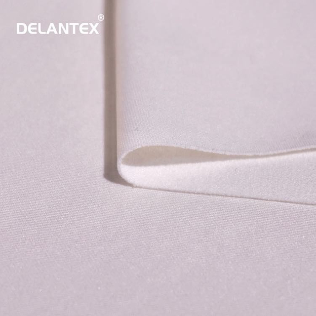 Delantex New Arrival Pink Dyed Polyester Elastane Spandex Scuba Crepe Material Fabric Dress China Manufacturer Memory Feature