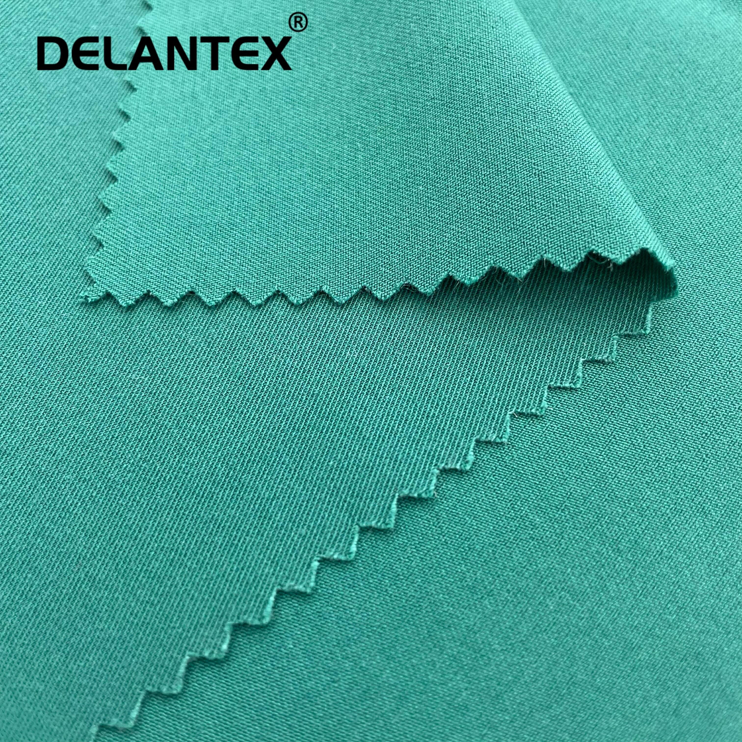 Delantex Polyester Rayon Spandex Fabric Factory Fuyi Nursing Scrubs Fabric Hospital Uniform Fabric Free Sample