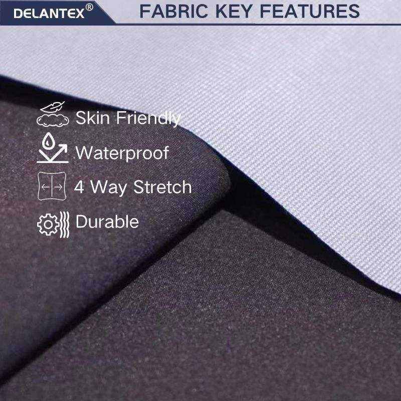 Delantex Water-Repellent 100 Polyester Medium Weight Softshell Fabric for Outdoor Use Outdoor Sports Fabric Free Sample