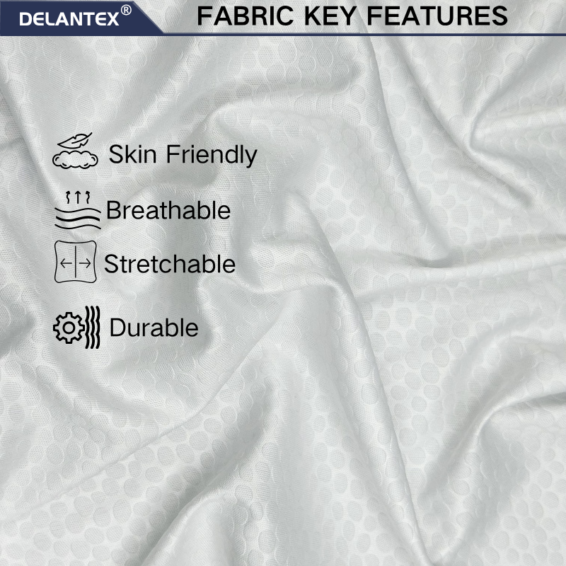 Delantex 100% Polyester Interlock Fabric Double-sided Fabric Can Be Used to Create Comfortable Colors for Sportswear Fabrics