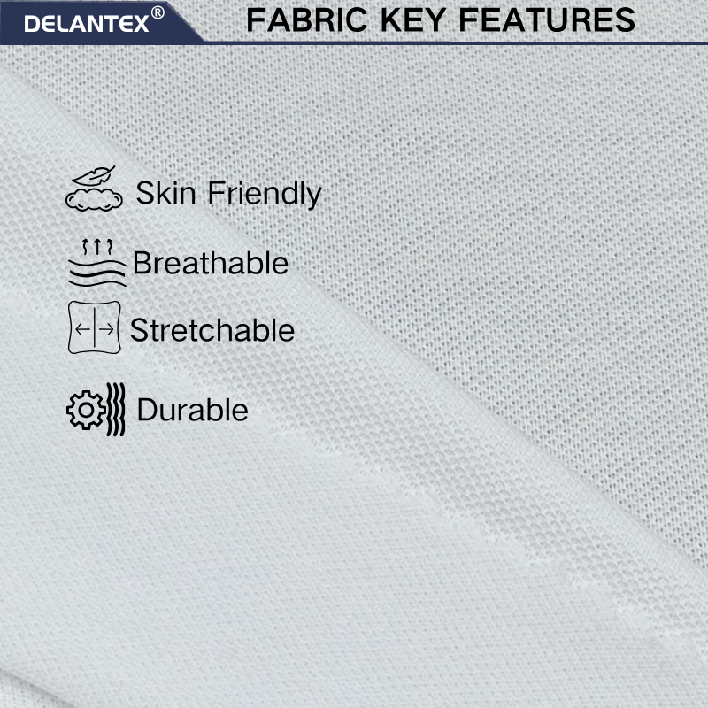 Delantex Hot Sale Microfiber 100%polyester Wicking Bird Eye Mesh Fabric Knit for Sportswear