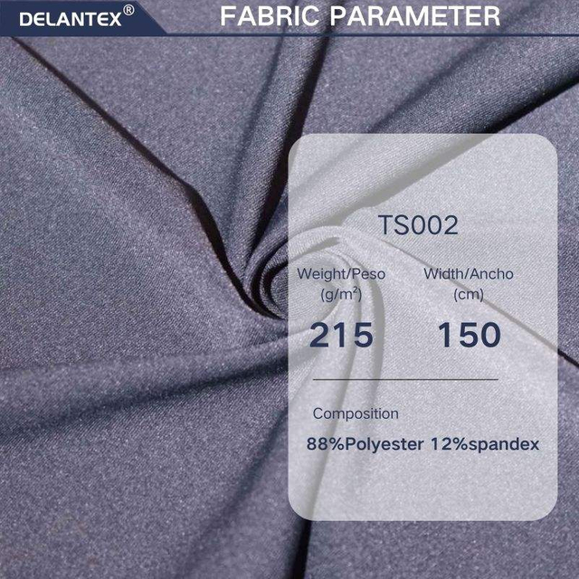 Delantex Interlock Style Poly Spandex Fabric for Girls Breathable and Quick-Dry for Yoga Cycling and Swimwear