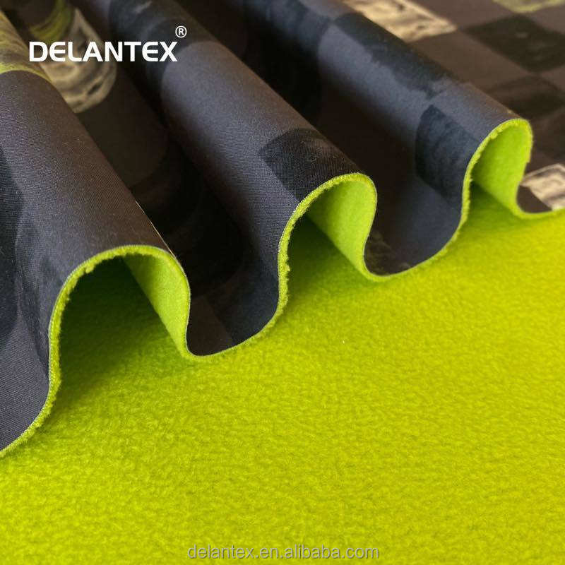 Delantex 100% Polyester Polar Fleece Fabric Custom Printed Micro Soft Shell for Girls Softsleepwear with Bonded Spun