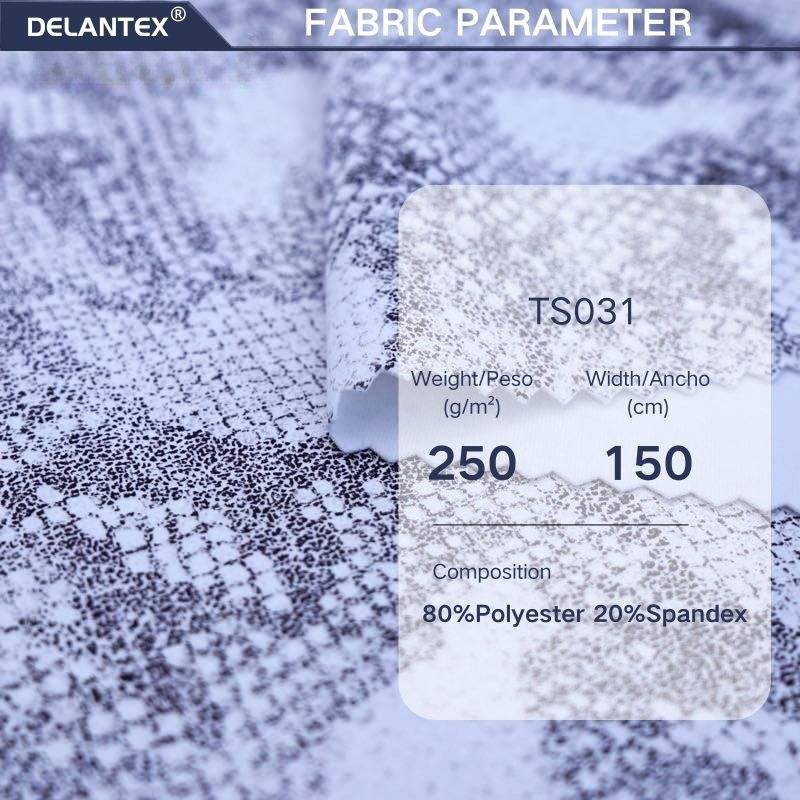 Delantex OEM Interlock Comfortable Durable Polyester Stretch Metallic Fabric Holographic Foil Print for Girls' Tracksuit