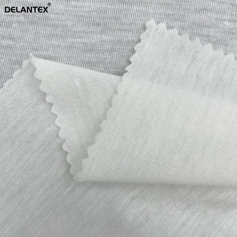 Delantex Sublimation Fabric White Roll 100 Polyester Spun Jersey Fabric for Sun-protective Clothing Free Sample