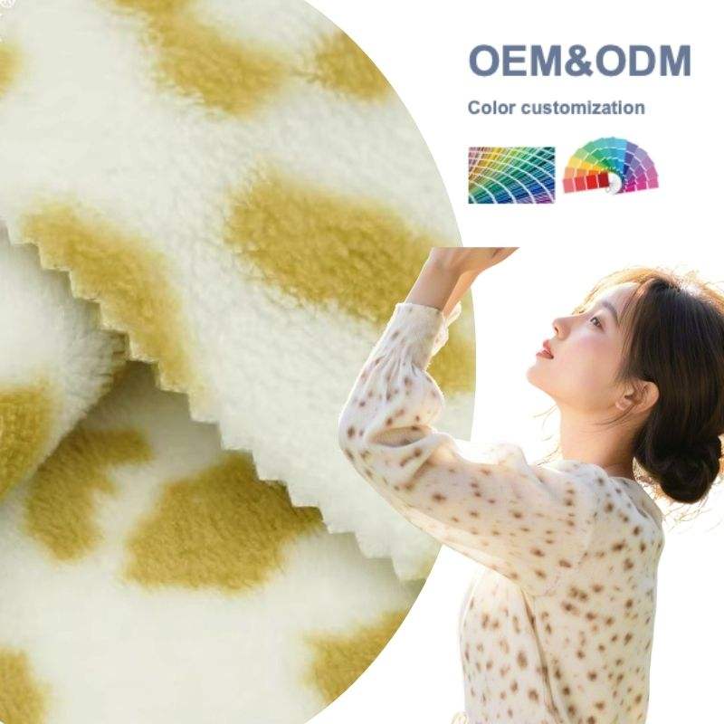 High Quality 100% Polyester Coral Fleece Fabric Super Soft Printed for Home Textile Garments Eco-Friendly Warp Knitted for Girls