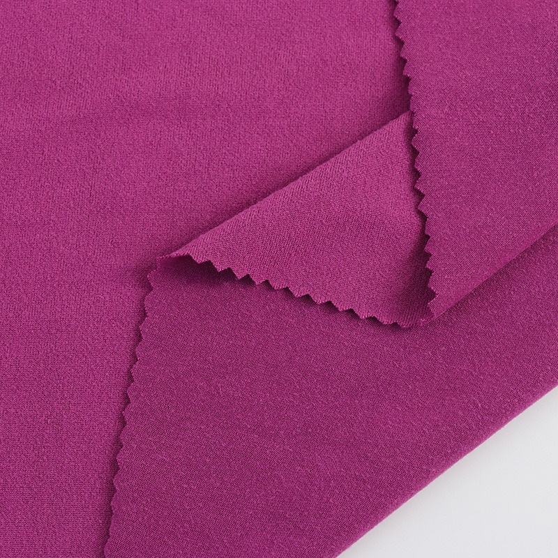 Delantex Polyester Elastane Brushed Faced Stretch Single Jersey Knit Milk Silk Fiber Fabric