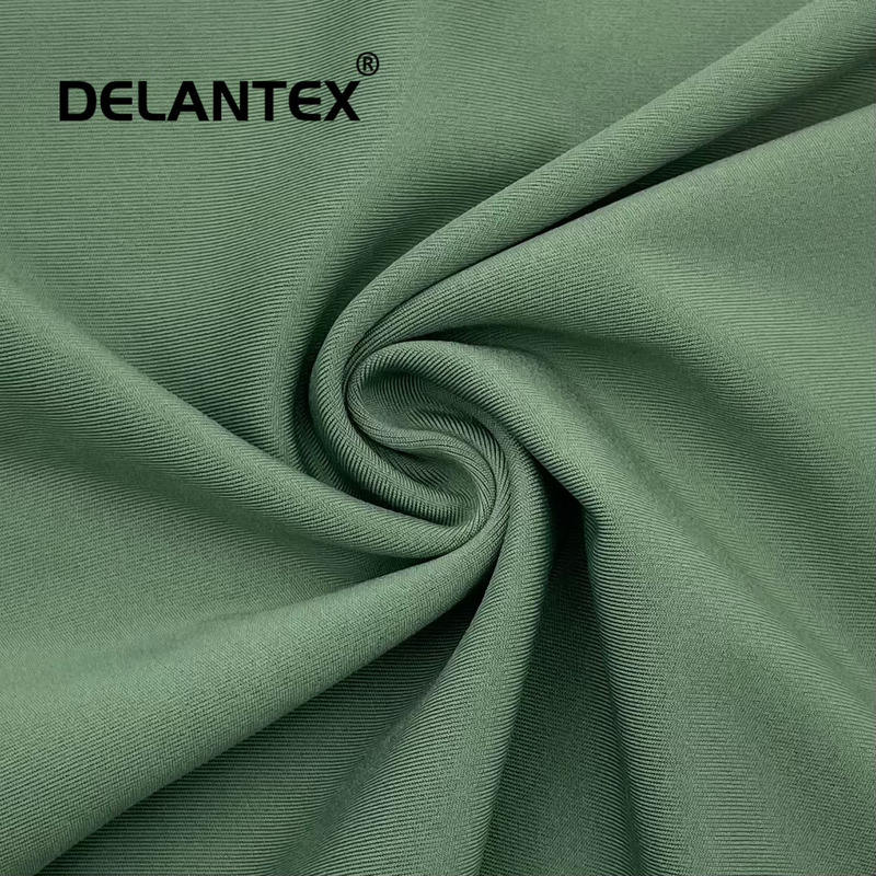 Delantex Knitted Durable Brushed 85 Polyester 15 Elastane DTY Jersey Fabric