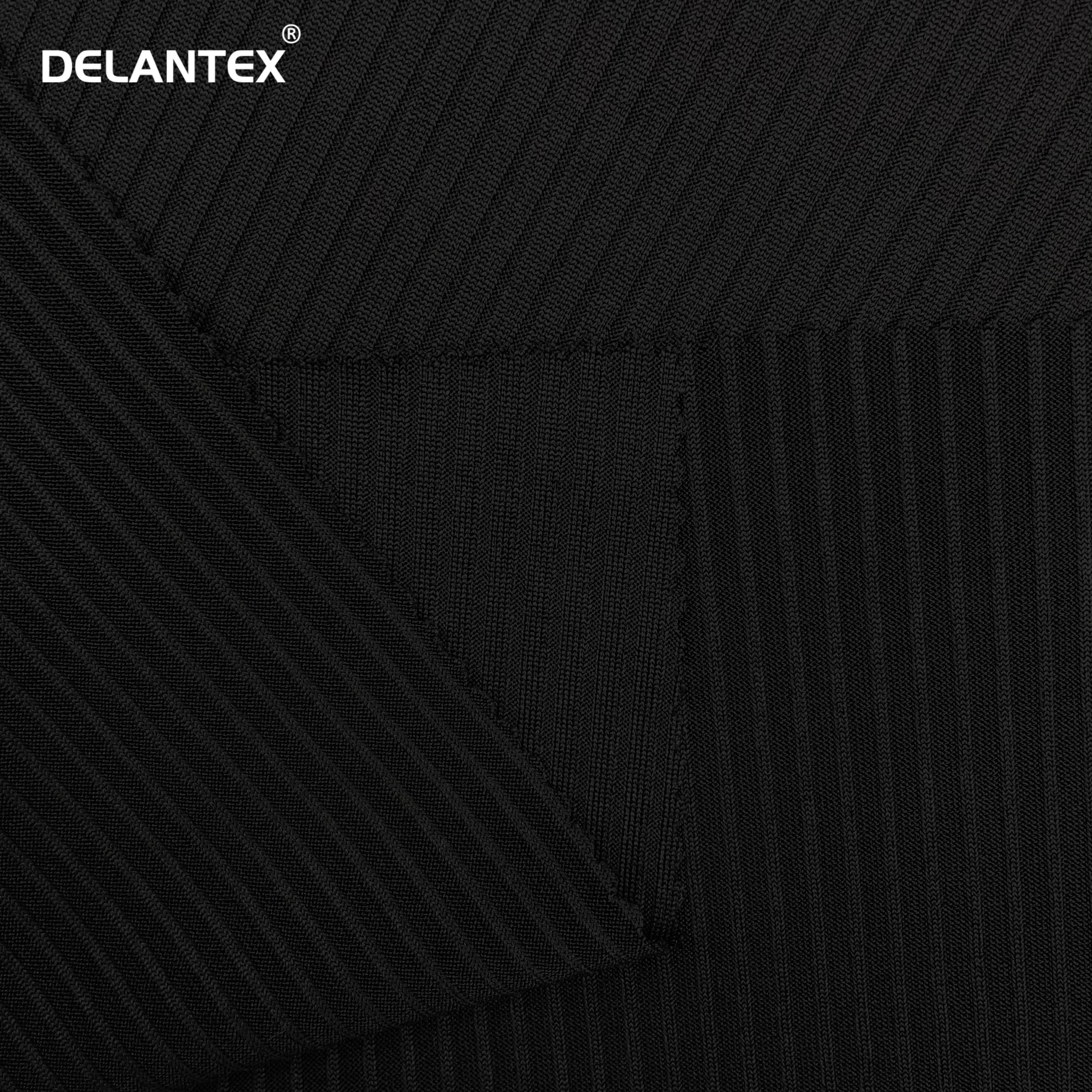 Delantex Good Price Wholesale Rib 96% Polyester 4% Spandex Rib Knit Fabric