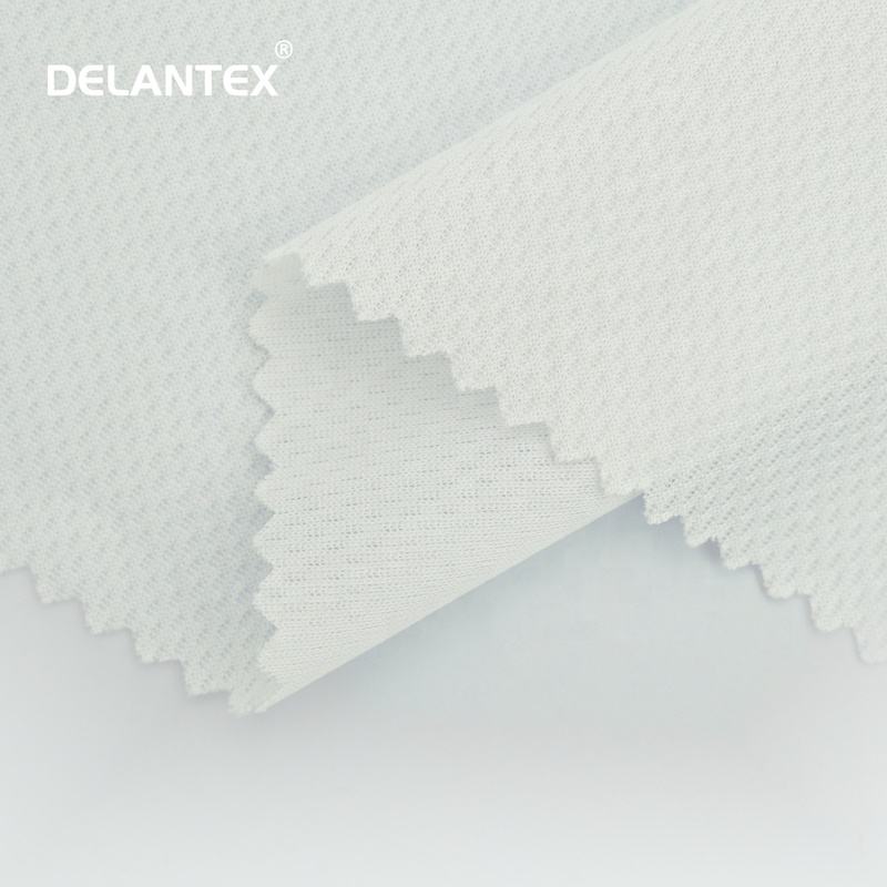 Delantex High Quality 100% Polyester Eyelet Mesh Bird Eye Polo Cloth T Shirt Fabric for Clothing