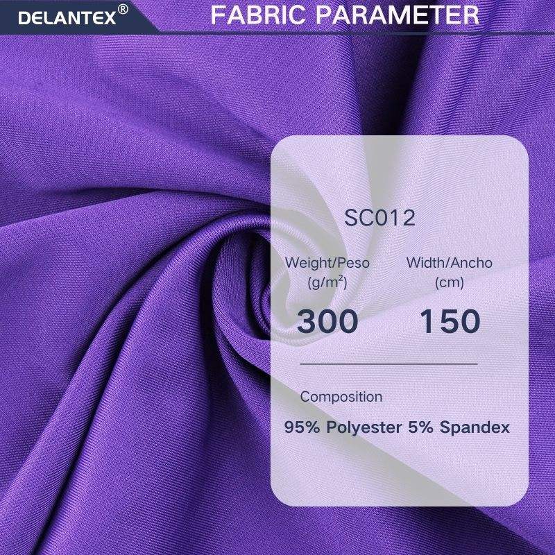Delantex Scuba Fabric Spandex Fabric 95% Polyester 5%Spandex Elastic Scuba Sandwich Healthy Fabric for SportsWear