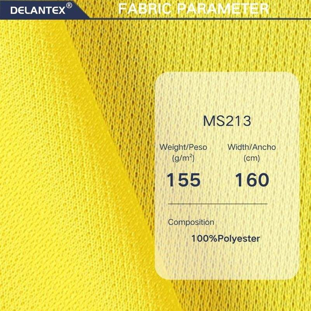 Delantex 100% Polyester Bird Eye Single Jacquard Wicking Uv-Cut Two Tone Functional Textile For Garment Apparel