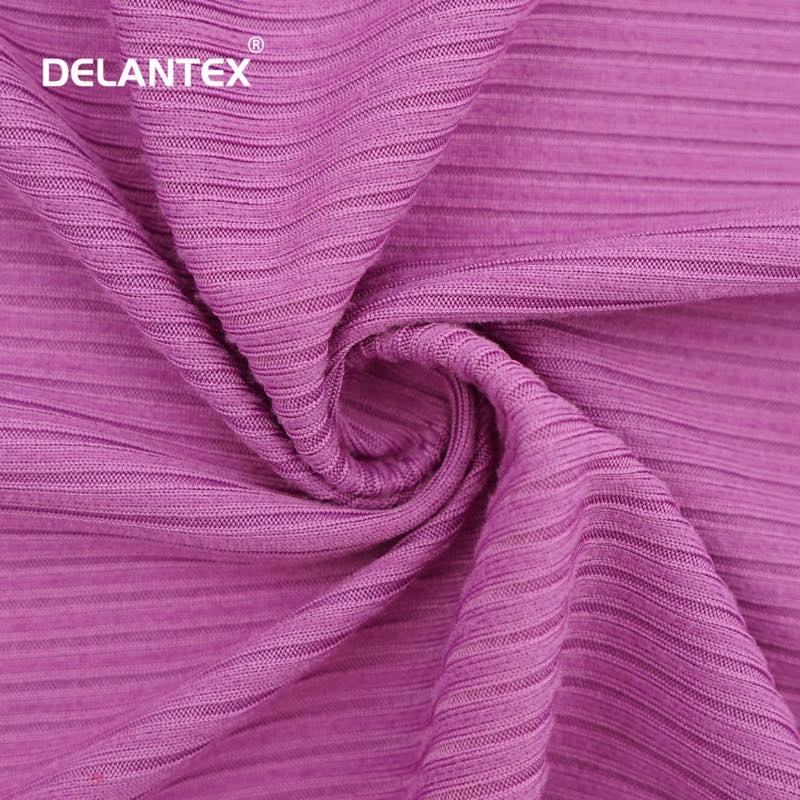 100% Polyester Garment Knitted Stretchy Spandex Jersey RIB Fabric 150GSM-200GSM for Lining Outdoor Sleepwear OEM Available