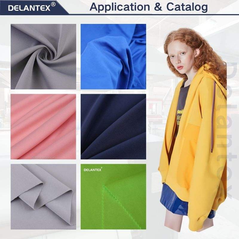 Delantex Scuba Fabric Spandex Fabric 95% Polyester 5%Spandex Elastic Scuba air Layer scuba Fabric for SportsWear