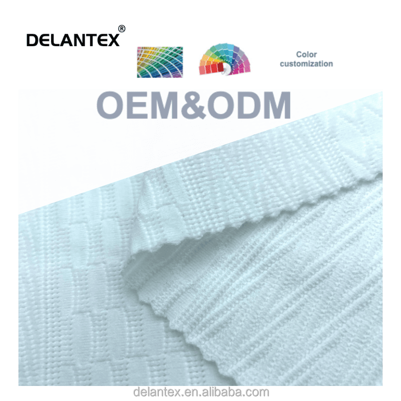 Spandex Polyester Jacquard Fabric Well Stretch Knit Fabric for Sportswear