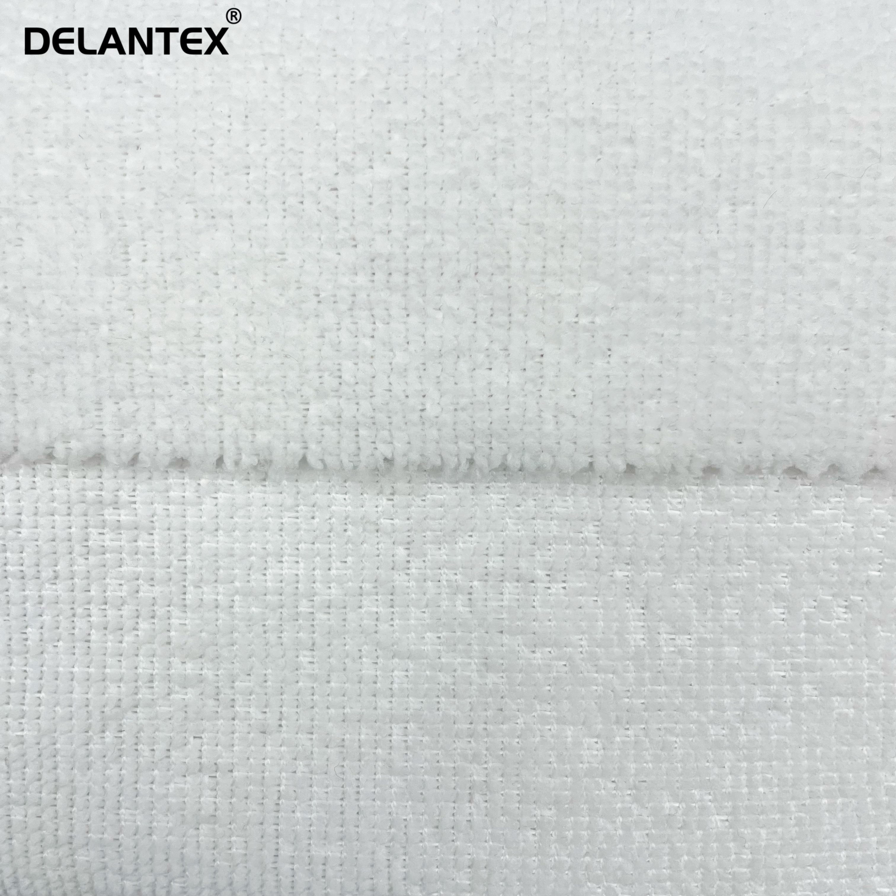 Delantex Microfiber Towel Fabric Roll Double Sides Terry Towel Fabric