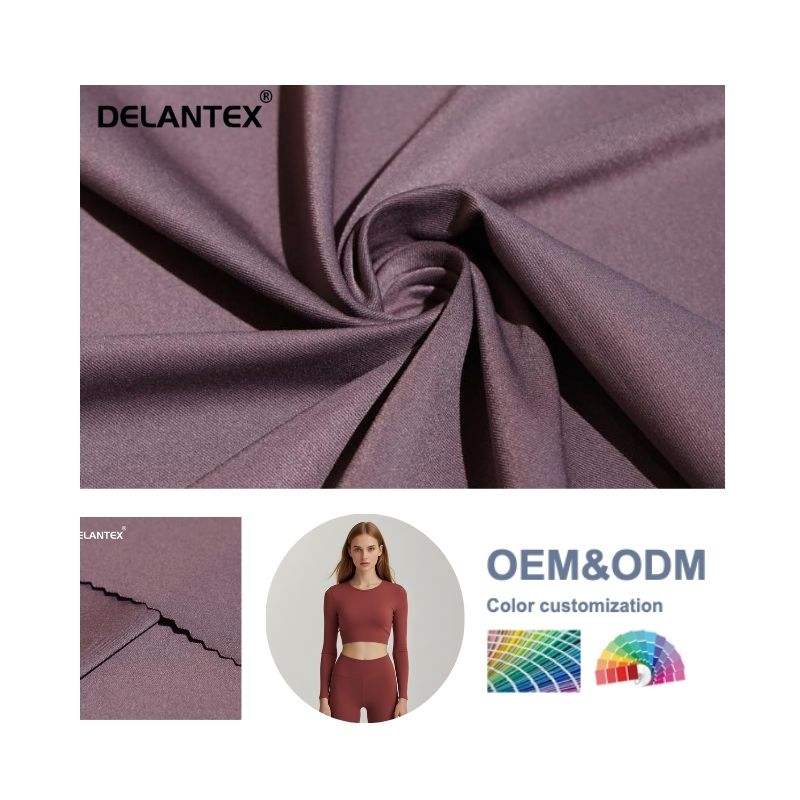 Delantex Supply Nylon Spandex Elastane Swimsuit Yoga 4 Way Stretch Cloth Elastic Fabric for Swimwear Sport