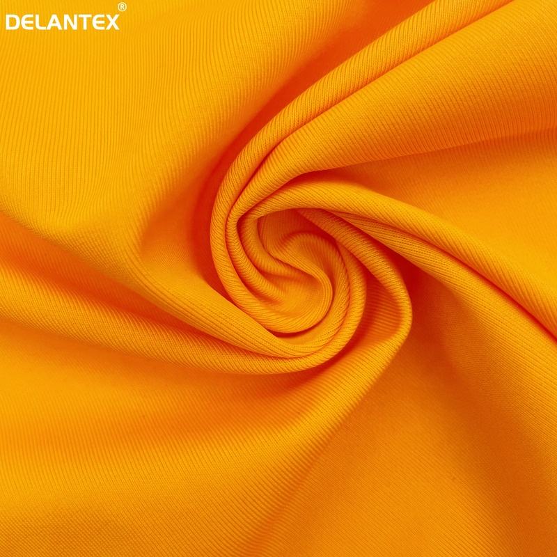 Delantex Wholesale Solid 50D Polyester Spandex Semi Dull Soft Jersey Fabric for Swimsuit