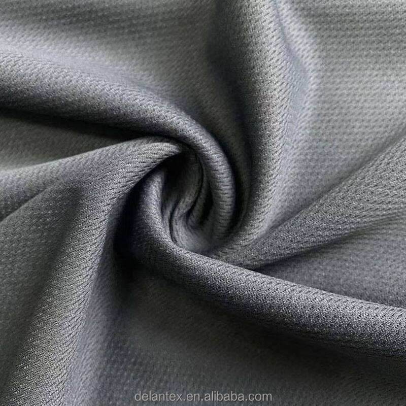Delantex Fabric Poly Bird Eye Dyed, 100%Polyester, Width 185cm, 145g/Sqm Wicking Finish Breathable