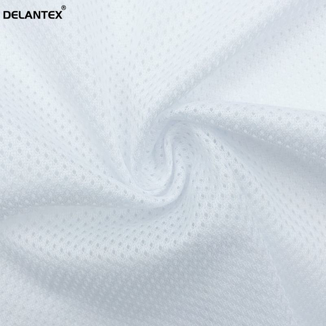 Wholesale 75D/36F White Holes Polyester Bird Eye Mesh Fabric for Lining