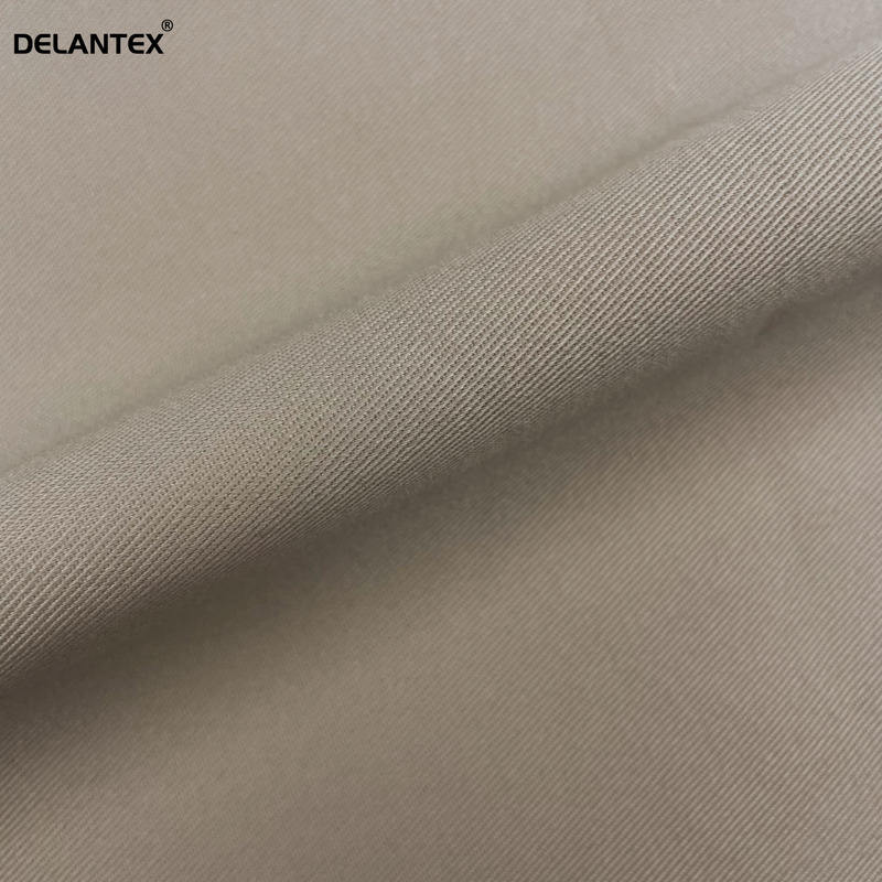 Delantex Durable Brown 65 Poly 35 Cotton Twill Workwear Fabric with Factory Price