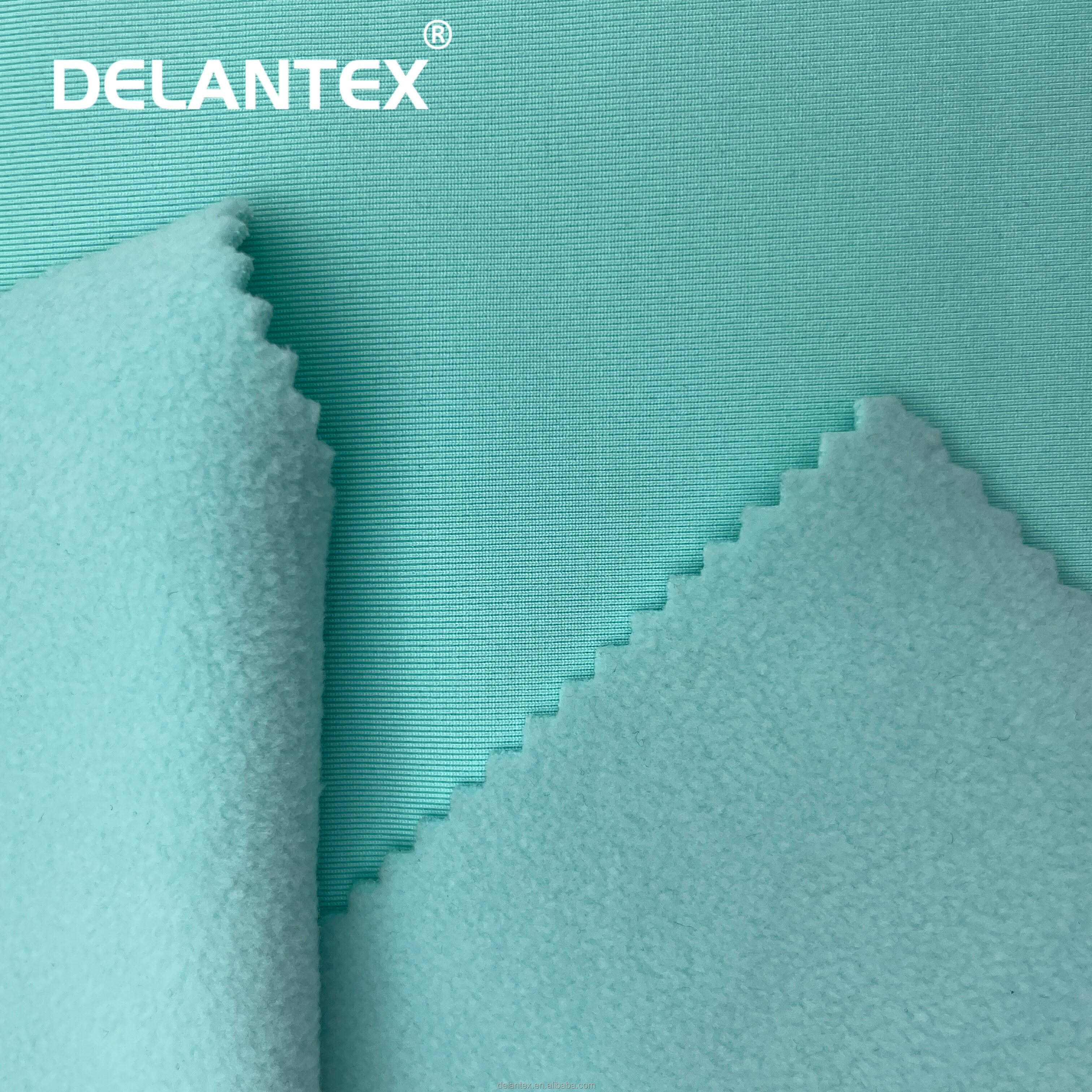 Delantex Polyester Sunshine Bonded Fleece Fabric Cold Resistant Warm Fabric for Sportswear Outdoor Garments