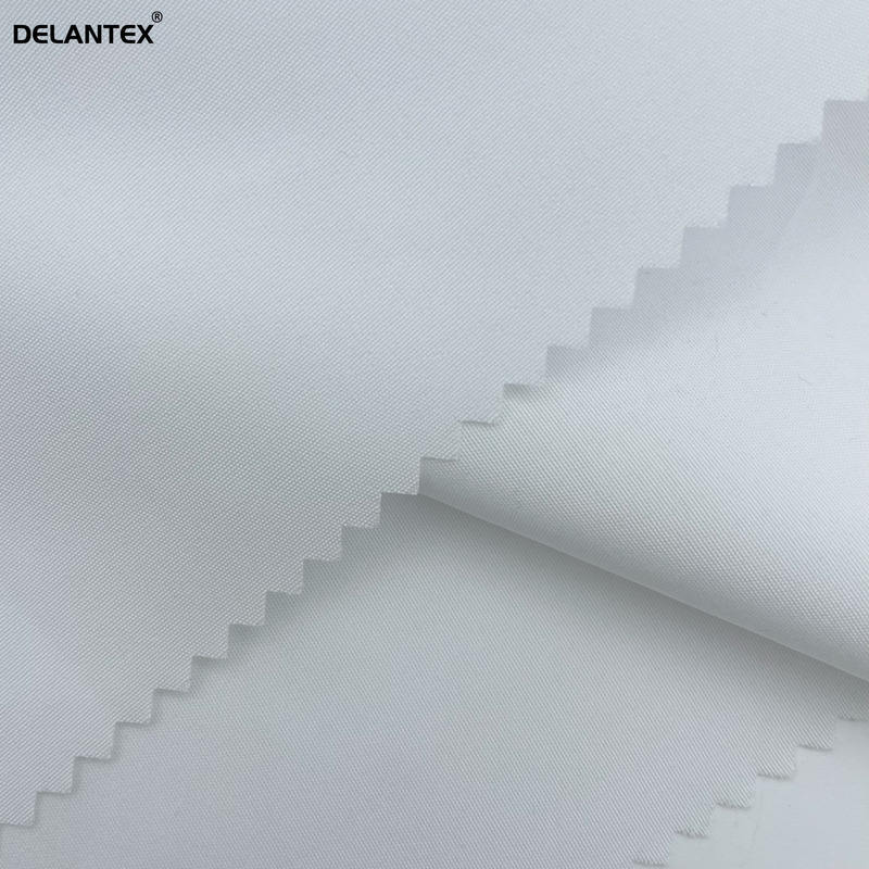 Delantex 100%polyester White Woven Waterproof Softshell Fabric for Beach Short Lightweight