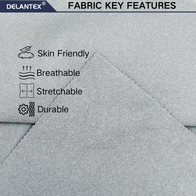 Delantex High Quality Elastic Fabric Gym Sports Fabric 125cm 255gsm
