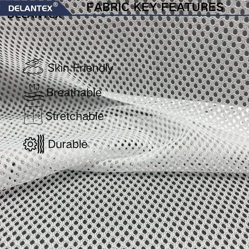 Delantex Polyester Mesh Fabric Supplier for Sublimation Football Jersey Material