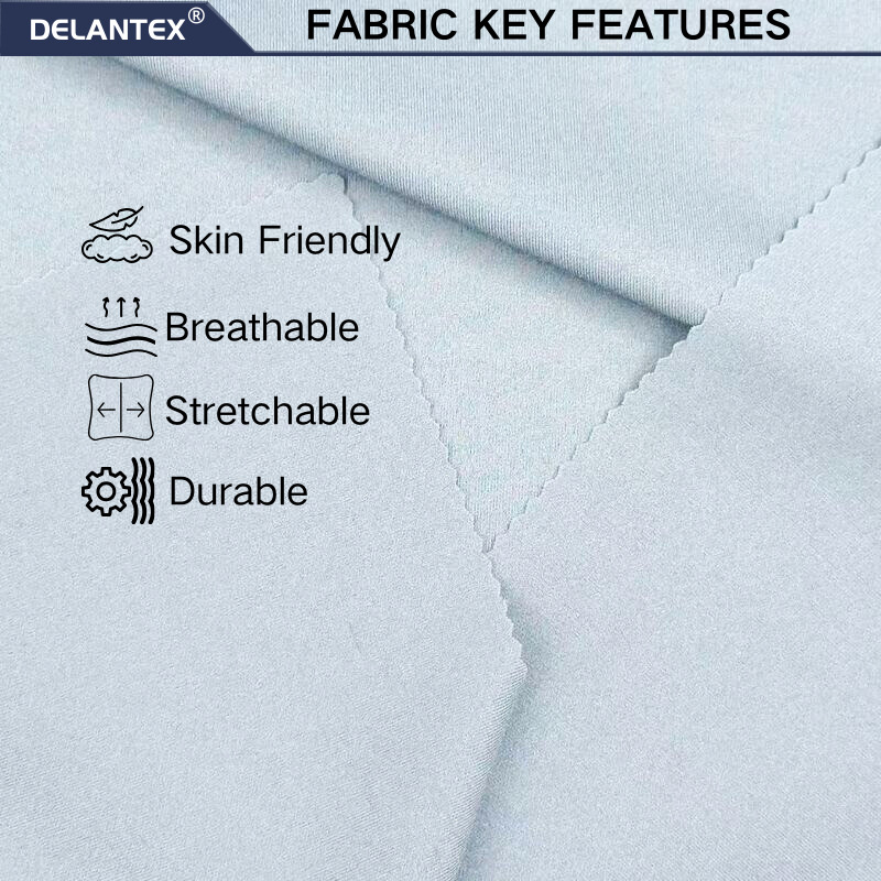 Delantex 160cm 100gsm High Elasticity Yoga Clothing Fabric Chinese Professional Manufacturers