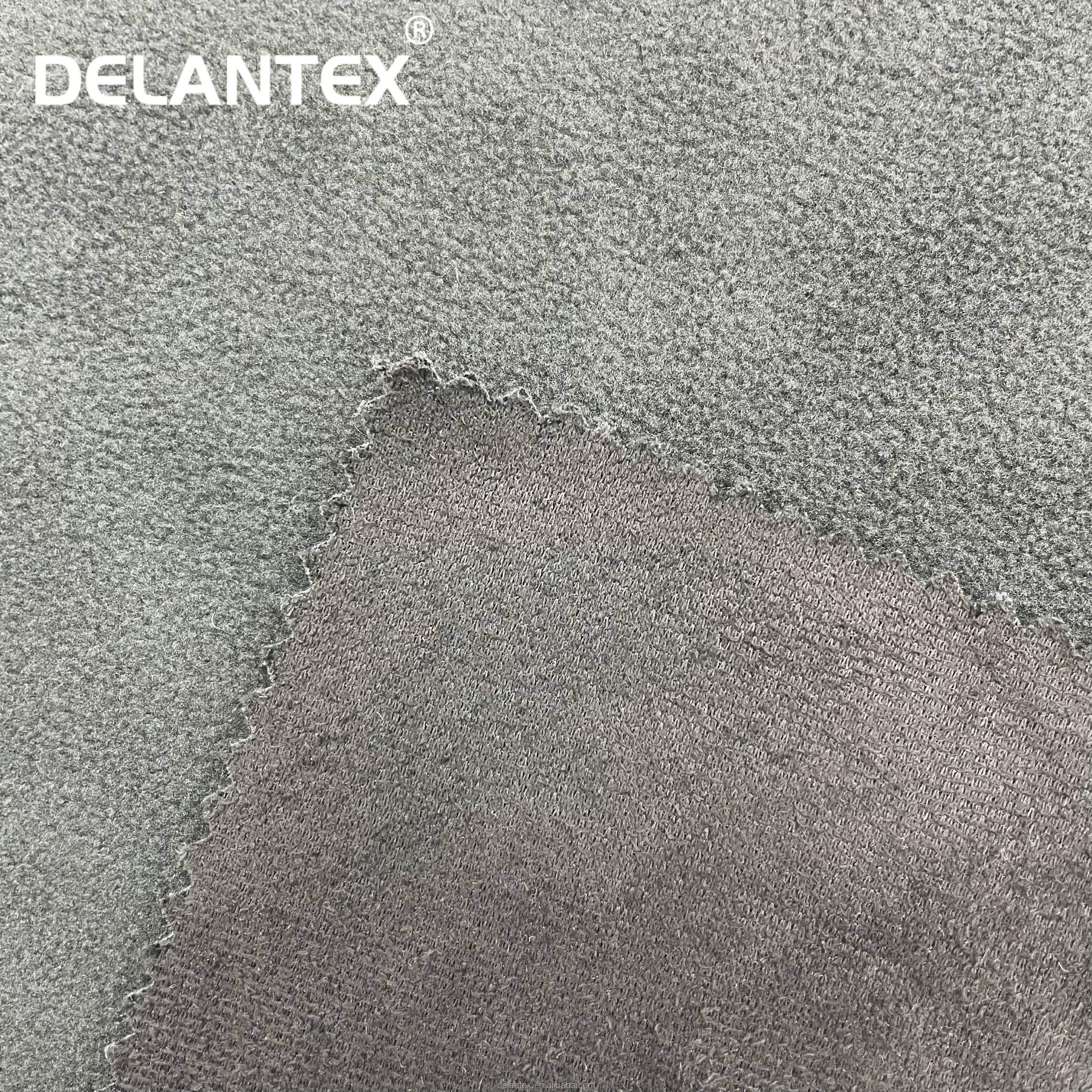 Delantex Suede Bonded Polar Fleece Fabric Cold Proof Fabric for Winter Jacket