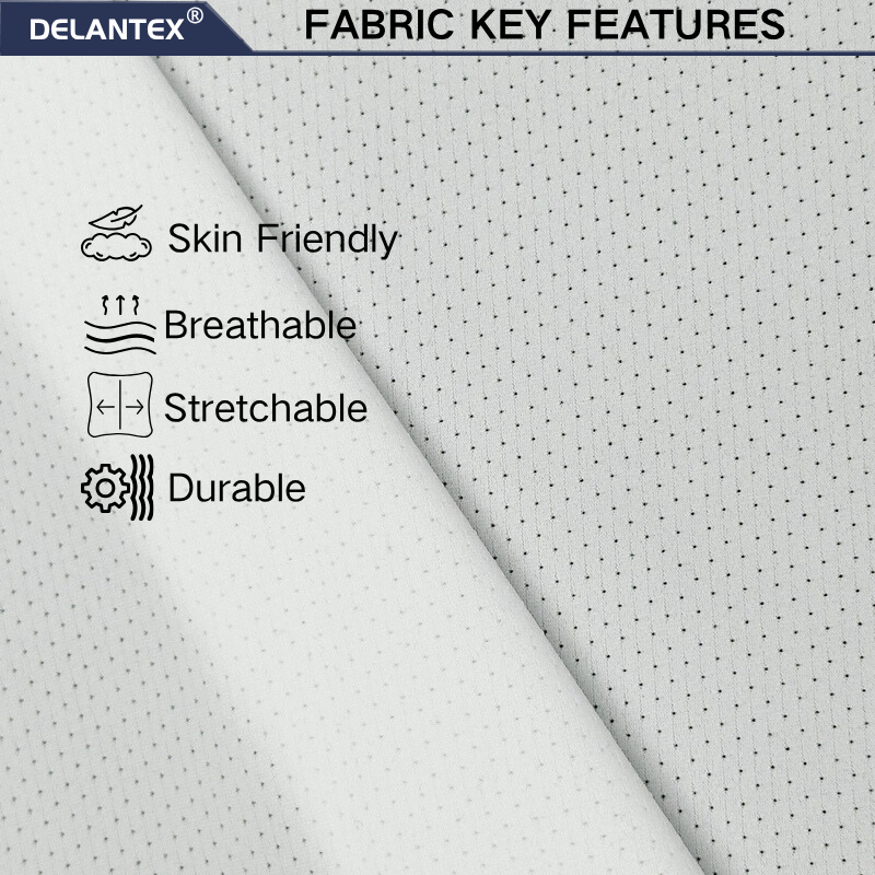 Delantex Factory Direct sublimation100%polyester Men's sports jersey fabric 180cm 95gsm