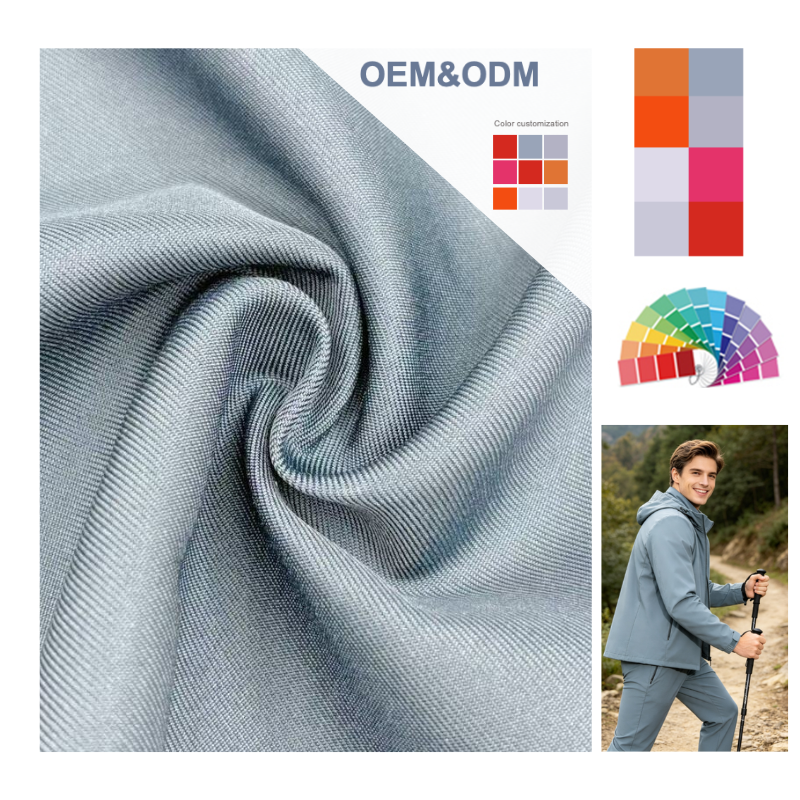 Delantex 240GSM 100% Polyester High Density 2/2 Twill Fabric for Garments Small Batch Fabric Manufacturer