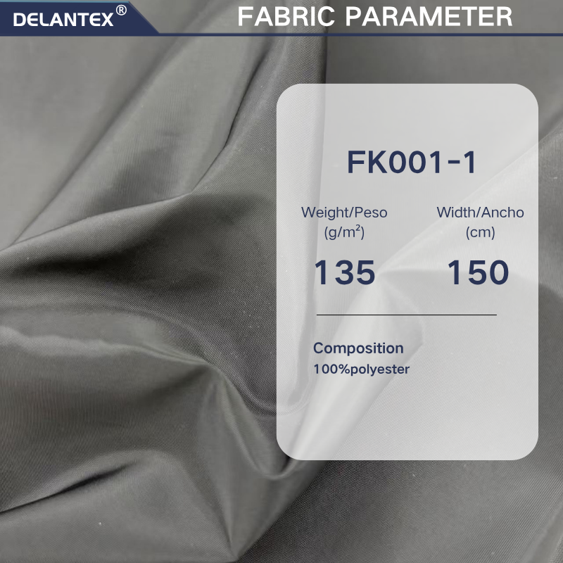 Delantex 100% Polyester 105gsm 75D Vertical Stripe Oxford Memory Fabric For Outdoor Jacket