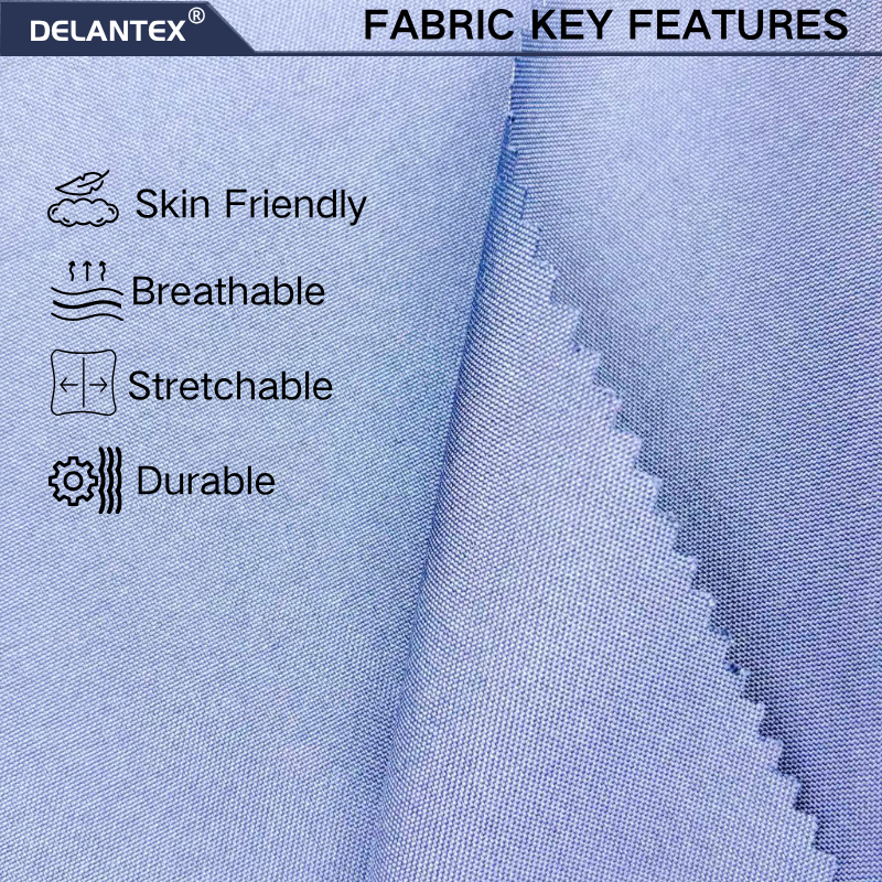 Delantex Plain Woven Fabric 100% Polyester 180GSM 145CM For Jacket Pants Workwear with flexible order quantities