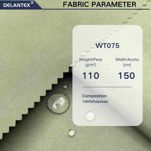 Delantex 100% Polyester 110gsm Plain Peach Skin Woven Fabric Breathable Waterproof Customized Colors Garment OEM fabric customization