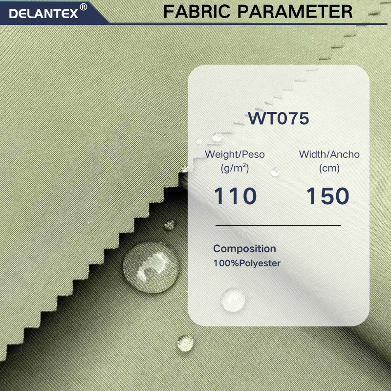 Delantex 100% Polyester 110gsm Plain Peach Skin Woven Fabric Breathable Waterproof Customized Colors Garment OEM fabric customization