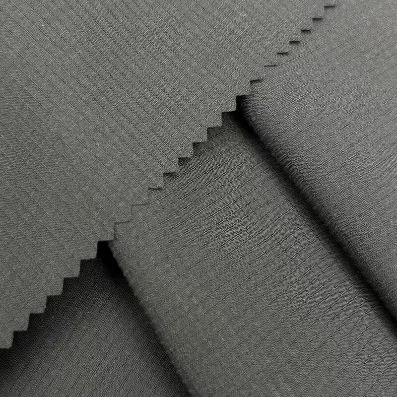Delantex 100% Polyester 125gsm Waterproof Dyed Double-Line Grid Four-Way Stretch Garment Fabric for Girls & Boys