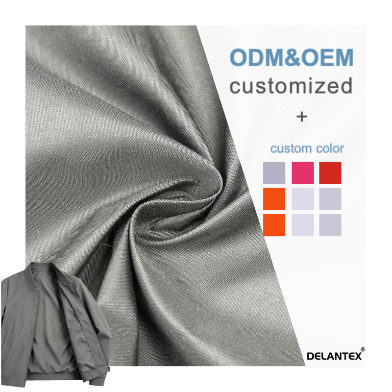 Delantex 80GSM 100% Polyester Cerro Coated Pongee Fabric Lightweight Sport Fabric for Lining Flexible Fabric Manufacturer
