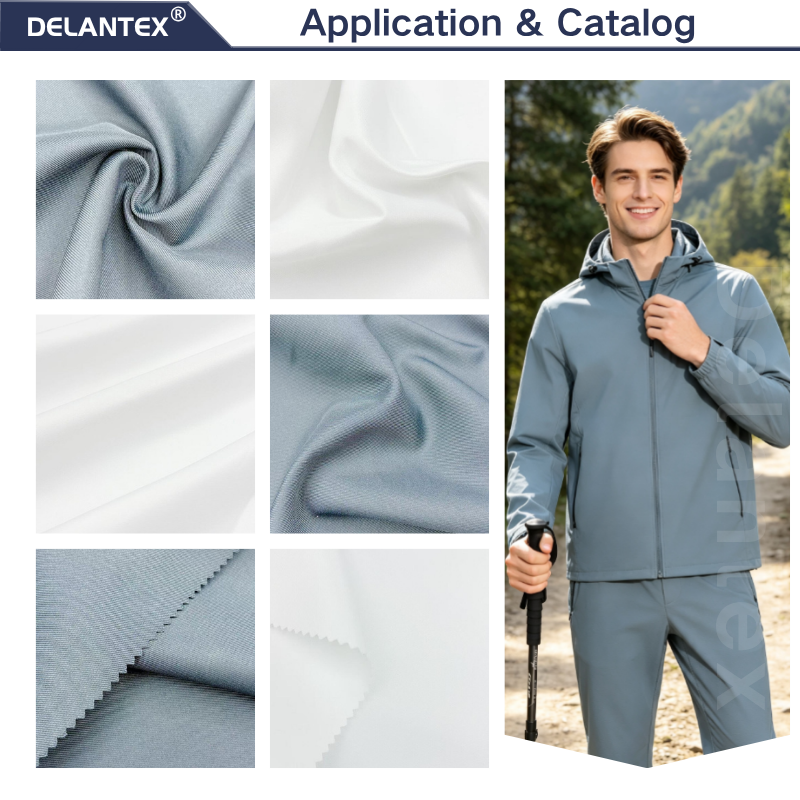 Delantex 240GSM 100% Polyester High Density 2/2 Twill Fabric for Garments Small Batch Fabric Manufacturer