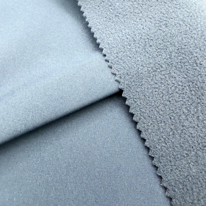 Flexible Fabric Manufacturer 96% Polyester 4%spandex Windproof Bonded Polar Fleece Fabric 280gsm Outdoor Garment for Jacker Coat