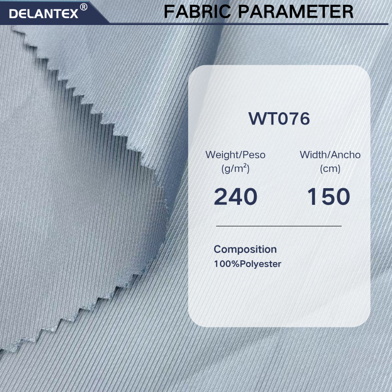Delantex Breathable Plain Dyed 65gsm 100% Polyester 50D Twill Taffeta Lining Fabric For Suit Coat Bag Lining flexible textile supplier 