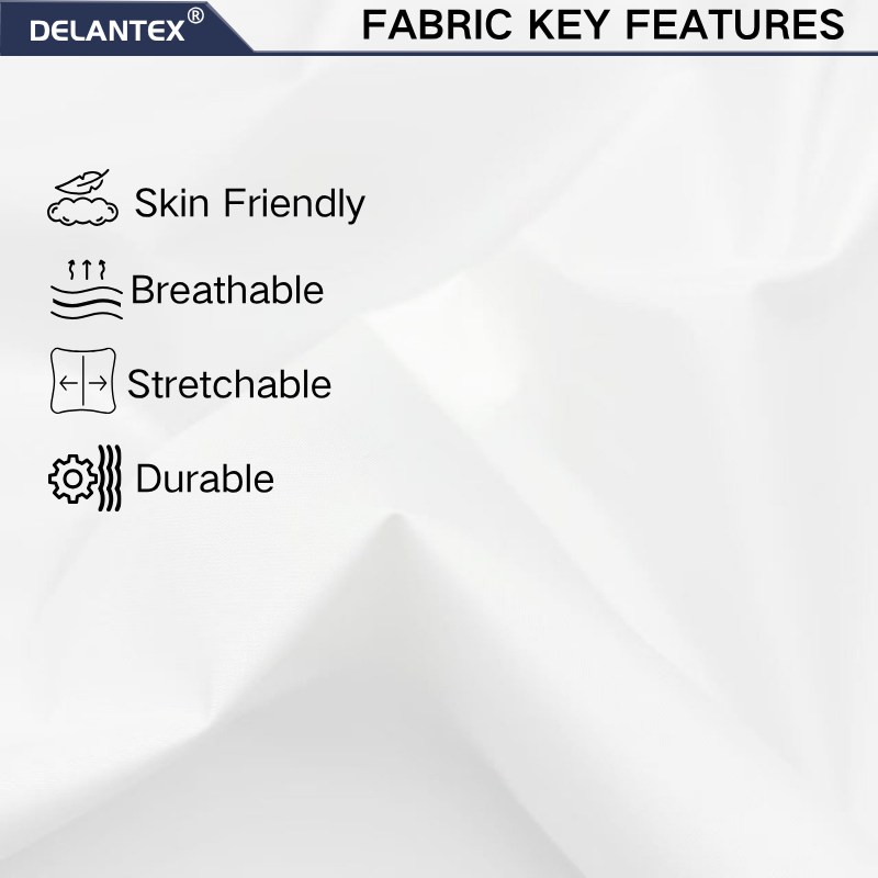 Delantex 75D 100% Polyester Imitation Memory Fabric Coated Breathable Medium Weight Outdoor Sportswear Jackets & Pants Fabric