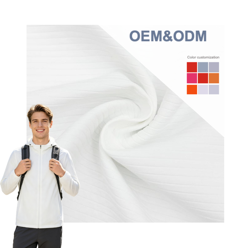 Delantex 0.4cm Double Layer Vertical Stripe T8 Woven Fabric 100% Polyester 175GSM 150CM For Dress Blouse Pants